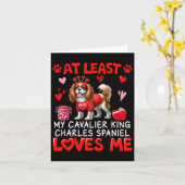 Ten minste Cavalier King Charles Spaniel dat van m Kaart (Gele Bloem)