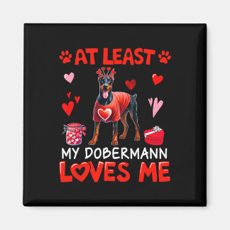Ten Minste Mijn Dobermann Liefhebbende Valentijn E Magneet