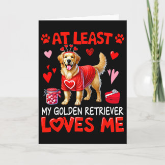 Ten Minste Mijn Goud Retriever Die Van Me Houdt Va Kaart