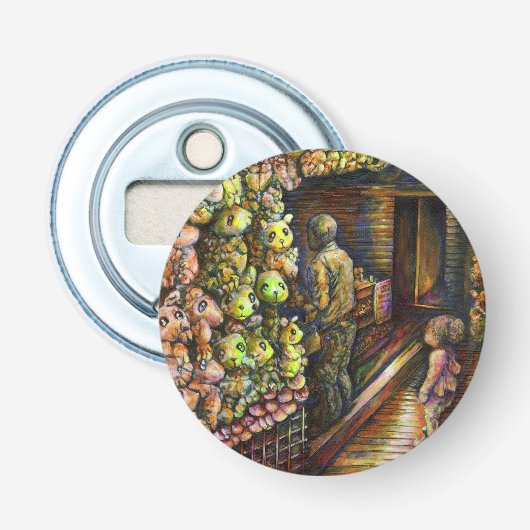 Ten noorden van het Circus Button Flesopener (Voorkant)