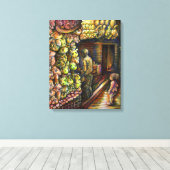 Ten noorden van het Circus Canvas Afdruk (Insitu (Houten vloer))