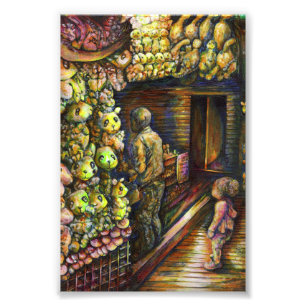 Ten noorden van het Circus Foto Afdruk