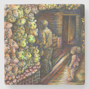 Ten noorden van het Circus Stenen Onderzetter