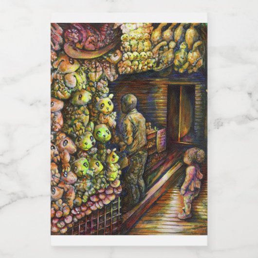 Ten noorden van het Circus Voedselcontainer Etiket (Enkel label)