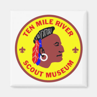Ten Tien Mile River Scout Museum Square Magnet Magneet