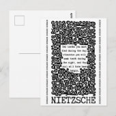 TEN TRUTHS citaat Nietzsche Briefkaart (Voorkant / Achterkant)