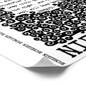 TEN TRUTHS citaat Nietzsche Poster (Hoek)