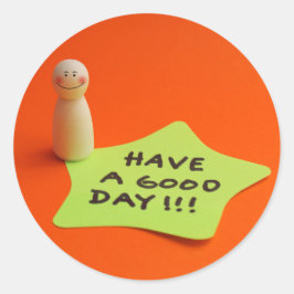 Ten un buen día ronde sticker