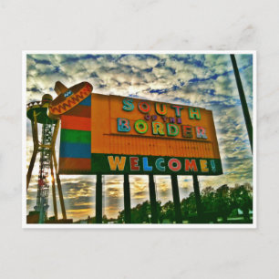 Ten zuiden van de grens briefkaart