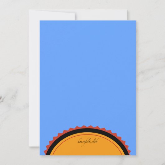 Ten zuiden van de grensuitnodiging kaart (Achterkant)