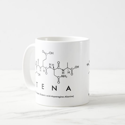 Tena peptide nom mug (Devant gauche)