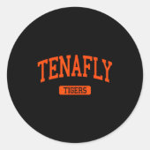 Tenafly High School Hs Tenafly Nj Varsity Srts Ronde Sticker (Voorkant)