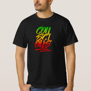 Tenant Rasta Couleurs Typographie Reggae T-shirt