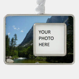 Tenaya Creek in Yosemite National Park Verzilverd Kader Ornament