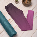 Tendance Automne Couleur Berry Ombre Leggings<br><div class="desc">Berry Color subtil leggings ombres de notre collection de couleurs tendance automne & hiver 2023/24 offrent un charme intemporel. Ces Leggings Ombre rose/violet présentent un dégradé, qui s'estompe du noir au sommet jusqu'à la couleur plus claire / plus vive aux jambes. La couleur peut être décrite comme une nuance de...</div>
