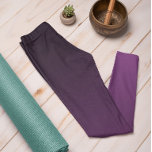 Tendance Automne Couleur Plum Purple Ombre Legging<br><div class="desc">Stylish Plum Purple subtil leggings ombres de notre collection Automne & Hiver 2023/24 couleurs tendance offrent un charme intemporel. Ces Leggings Ombre Cyan présentent un dégradé, qui s'estompe du noir au sommet jusqu'à la couleur plus claire / plus vive aux jambes. Ces leggings sont une excellente façon d'ajouter une pop...</div>