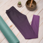 Tendance Automne Couleur Plum Purple Ombre Legging