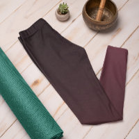 Tendance Automne Couleur Rouge Vin Ombre Leggings