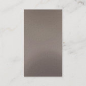 Tendance Beige Grey Simple Carte de visite simple (Dos)