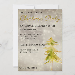 Tendance, Belle, Invitation d'arbre de Noël