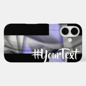 Tendance coque iphone Abstrait Lavender Violet (Verso (horizontal))