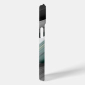 Tendance coque iphone Art Abstrait Noir Blanc Vert (Verso / Droite)