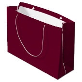 Tendance Couleur Bourgogne foncé Grand sac cadeau (Dos Angle)