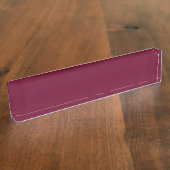 Tendance Couleur Bourgogne foncée Nom Plaque (Taille)