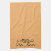 Tendance Couleur Doux Orange Serviette de cuisine (Vertical)