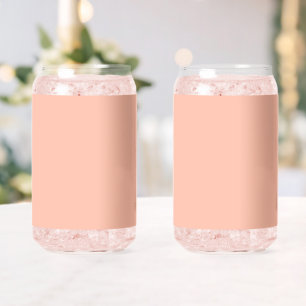 Tendance Couleur Doux Peach Minimaliste Verre