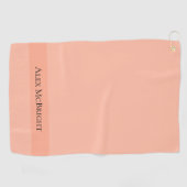 Tendance Couleur Doux Pêche serviette de golf (Horizontal)