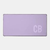 Tendance Couleur doux Violet Monogramme de bureau  (Recto)