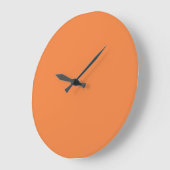 Tendance Couleur frais Tangerine Grande horloge mu (Angle)