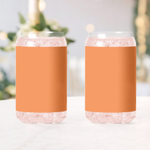 Tendance Couleur frais Tangerine Minimaliste Verre