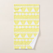 Tendance couleur noir & blanc Aztec Llama (Serviette à main)