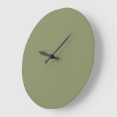 Tendance Couleur Rouge Vert Grand Mur Horloge (Angle)