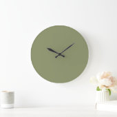 Tendance Couleur Rouge Vert Grand Mur Horloge (Maison)