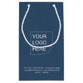 Tendance Couleur - Sac Cadeau Petit Logo Bleu Séri (Dos)