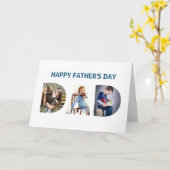 Tendance DAD Thru Lettres 3 Photos Carte Fête des  (Fleur jaune)