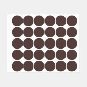 Tendance Dark Mocha Brown - Étiquette (Feuille)