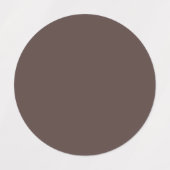 Tendance Dark Mocha Brown - Étiquette (Design 2)