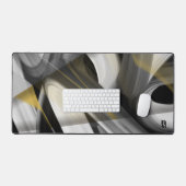 Tendance de Mat de bureau Art Abstrait Noir Blanc (Clavier et souris)