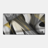 Tendance de Mat de bureau Art Abstrait Noir Blanc (Recto)