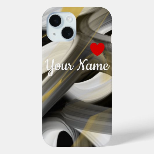 Tendance des coques iphone personnels Abstrait noi (Verso)