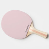 Tendance Douce Rose Pastel - Raquette de Ping Pong (Côté)