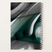 Tendance du Carnet spiral du CONTENTMAKER Vert Abs (Verso)