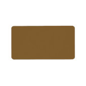 Tendance Earthy Brown - Étiquette de adresse (Devant)