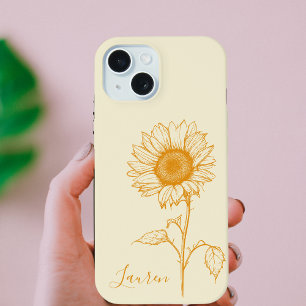 Tendance élégante Fleur de soleil botanique mignon