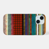 Tendance Gingham art rayé grunge (Verso Horizontal)