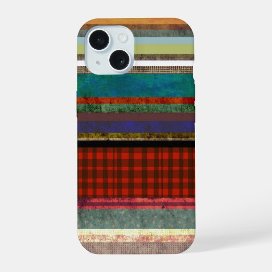 Tendance Gingham art rayé grunge (Verso)